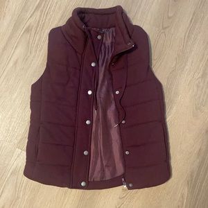 Burgundy Staccato Vest